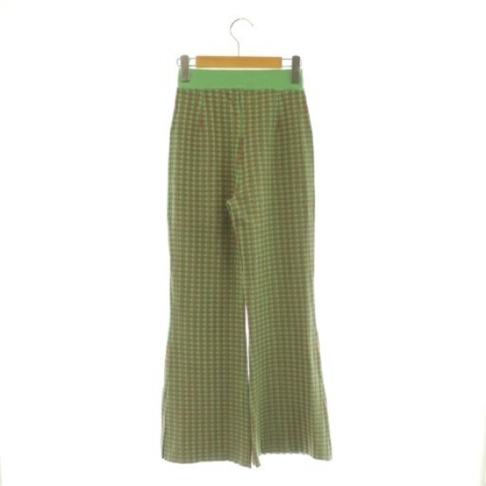 Ameri Green & Brown Gingham Checkered Pants Size … - image 2